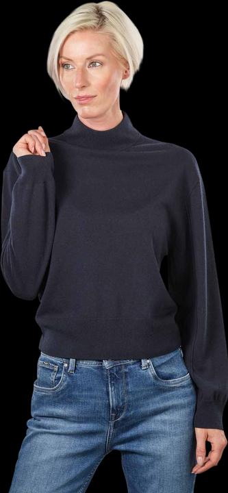 Marc O'Polo Long Sleeve Pullover Stand-Up Collar Deep Blue S