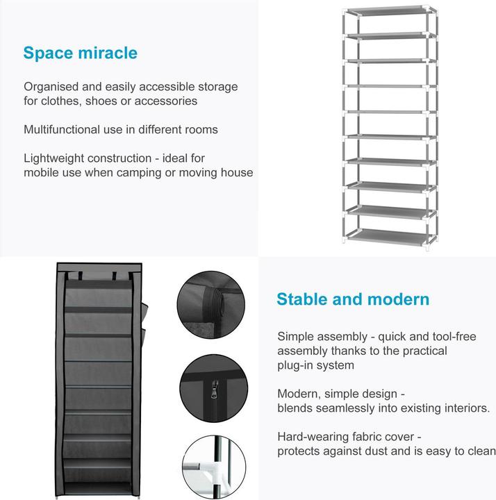 Produktbild Intirilife Schrank (58 x 28 x 170 cm)