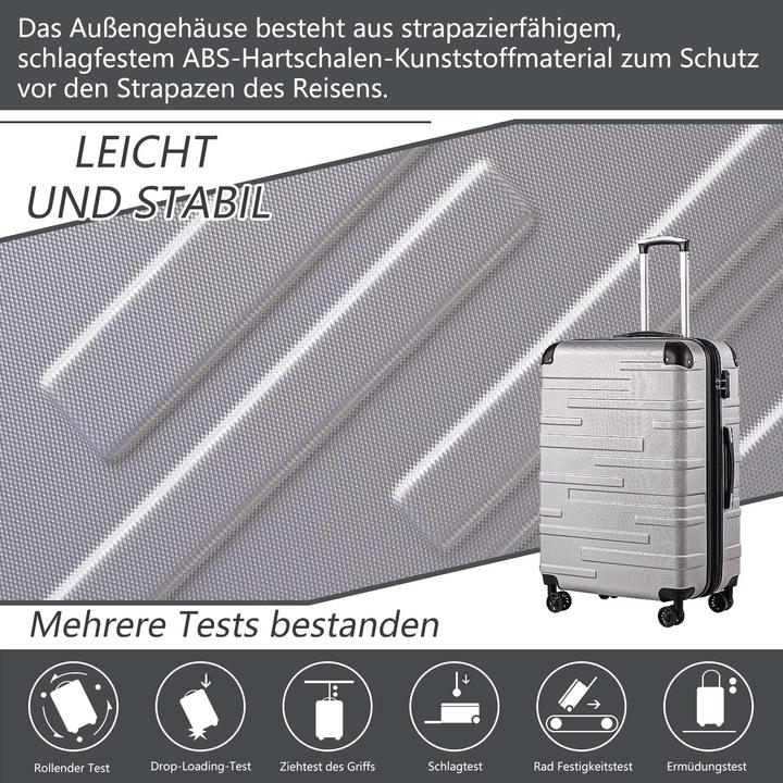Produktbild Coolife Hartschalen-Reisekoffer (930 l, L (90 - 115l))