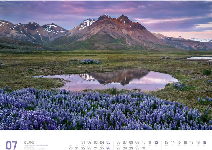 Produktbild Island - Unterwegs zwischen Gletschern und Geysiren Kalender 2026 (54 x 42 cm, Harter Einband, Deutsch)