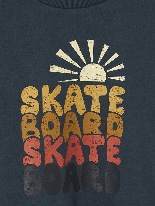 Actual product image Vertbaudet Jungen Sweatshirt mit grossem Skater-Motiv, Recycling-Polyester (86)