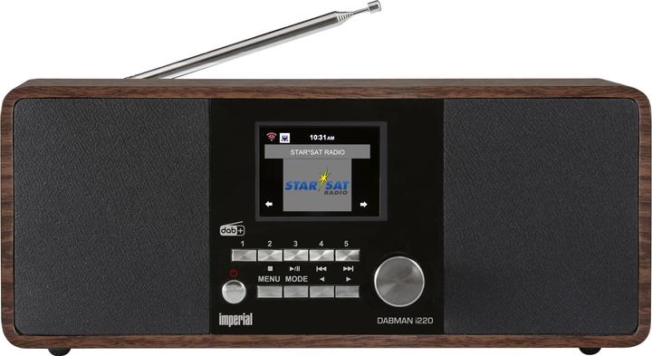 Actual product image Imperial Internet Radio Dabman i220 Dark Brown (DAB+, Web radio, DAB, VHF, Bluetooth, Wi-Fi)