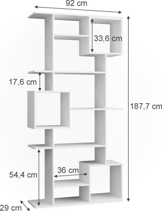 Actual product image Vicco Cube (92 x 29 x 188 cm)