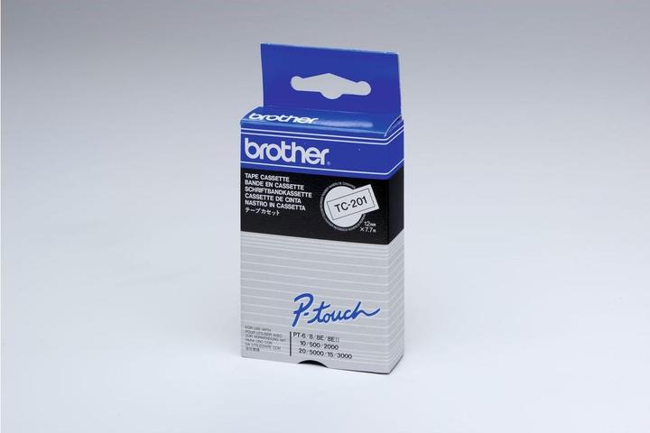 Actual product image Brother Tc-201 (1.20 cm, Black)