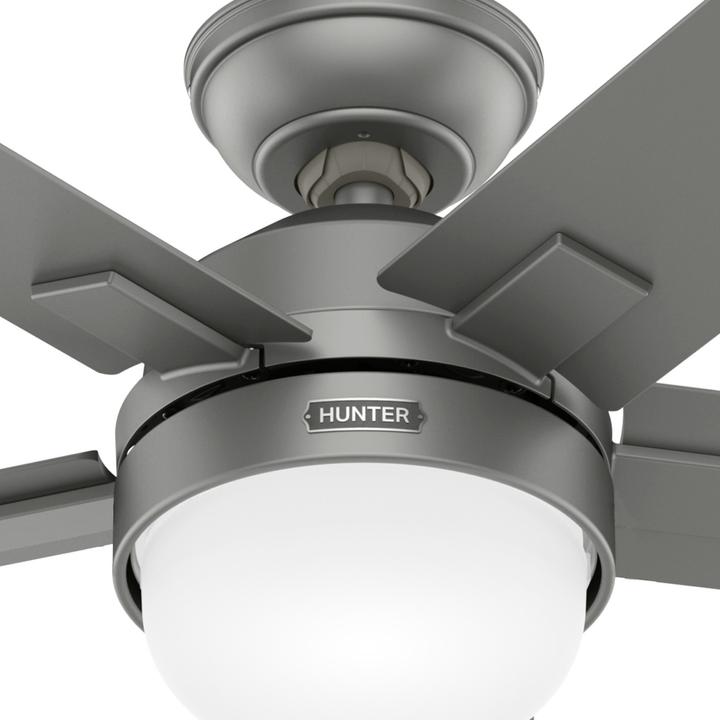 Produktbild Hunter Fans Deckenventilator Zeal Silber mit Licht & Fernbedienung (45.70 dB)
