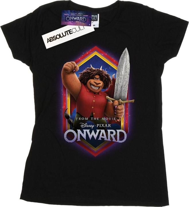 Actual product image Disney Womens/Ladies Onward Corey Manticore Crest Cotton T-Shirt (S)