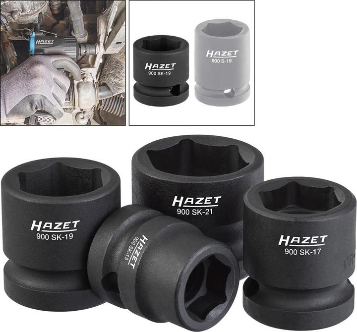 Produktbild HAZET Steckschlüssel-Satz (17 mm, 19 mm, 21 mm, 13 mm)