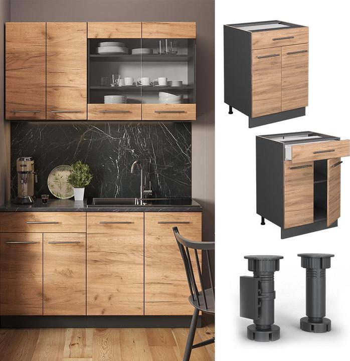 Actual product image Vicco Küchenunterschrank Fame-Line (60 x 52 x 82 cm)