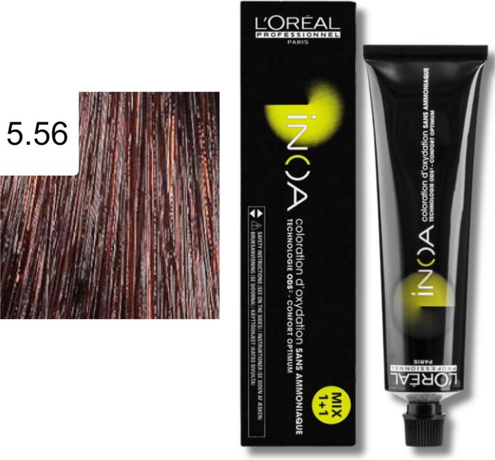 Produktbild L'Oréal Professionnel Inoa (5/56 Hellbraun Mahagoni-Rot)