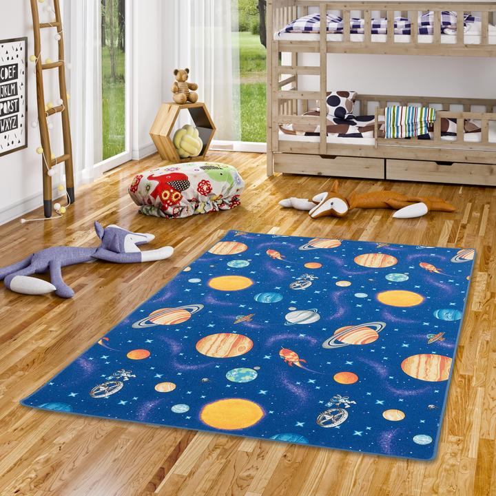 Produktbild Snapstyle Kinder Spiel Teppich Weltall (80 x 200 cm)