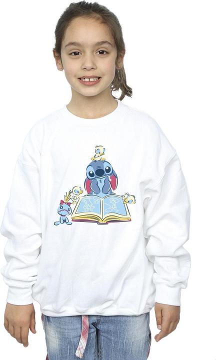 Produktbild Disney Lilo & Stitch Reading A Book Sweatshirt Mädchen (152, 158)