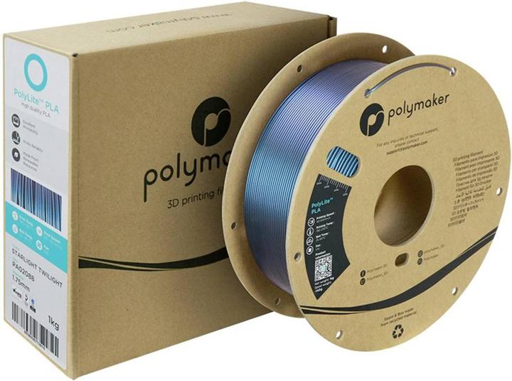 Immagine prodotto Polymaker PolyLite PLA Starlight (PLA, 1.75 mm, 1000 g, Multicolore)