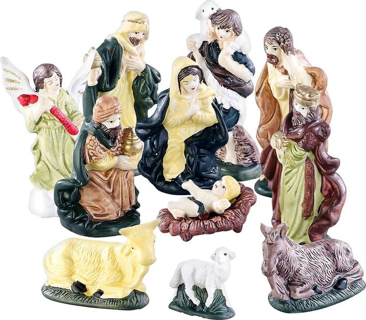 Produktbild Britesta 11-teiliges Weihnachtskrippen-Figuren-Set aus Porzellan
