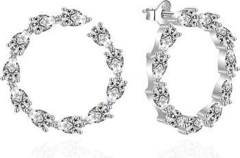 Agato - Luxury dangling earrings Circles AGT-E037PW