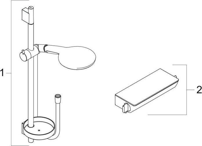 Immagine prodotto hansgrohe HG combinazione doccia RAINDANCE SELECT Bsta Unica'S Puro Set 900mm cromo
