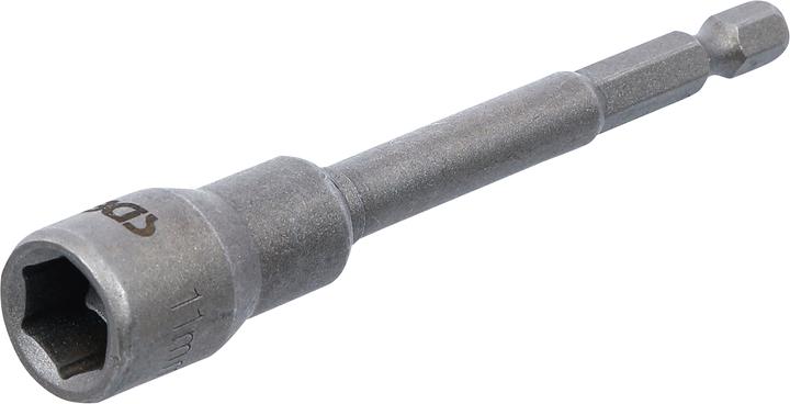 Actual product image BGS Socket, Hexagon, extra long for electric drills 6.3 mm (1/4") Drive 11 mm (11 mm)