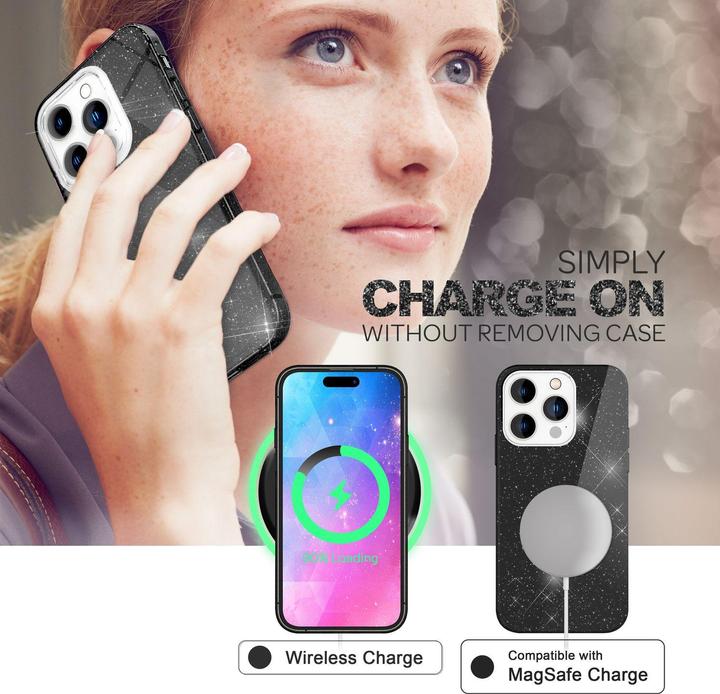 Produktbild Nalia Glitzer Hülle (Apple iPhone 14 Pro)