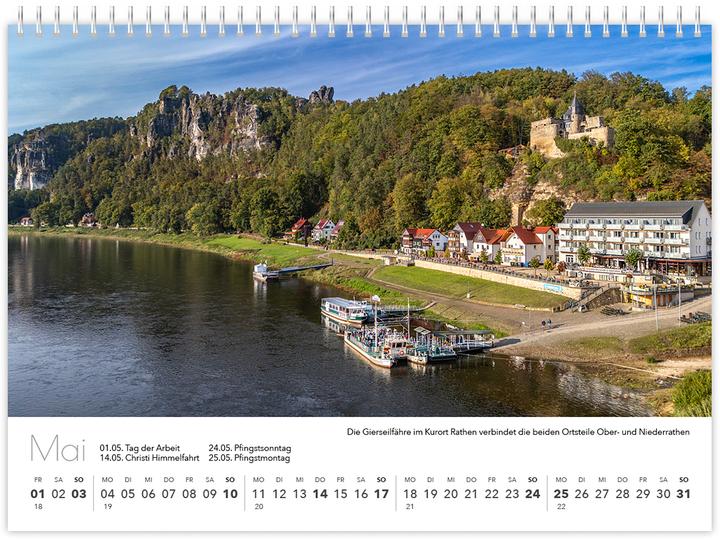 Actual product image Kalender Schsische Schweiz kompakt 2026 (21 x 15 cm, German)