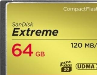 Actual product image SanDisk Extreme (64 GB, CF)