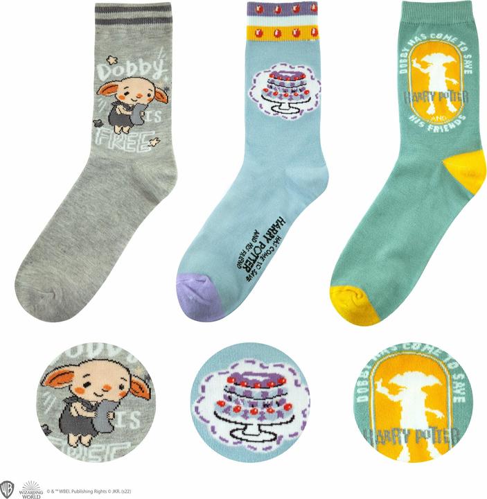 Actual product image Cinereplicas Dobby socks (pack of 3, 40)