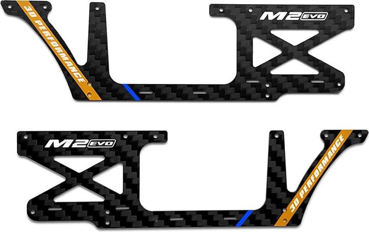 Actual product image OMP Hobby Side plate CFK White M2 - Evo
