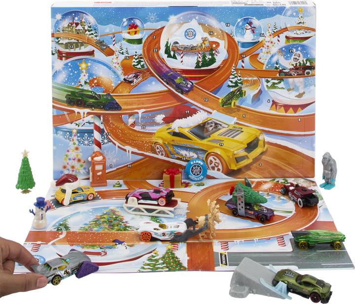 Actual product image Hot Wheels Advent calendar 2024