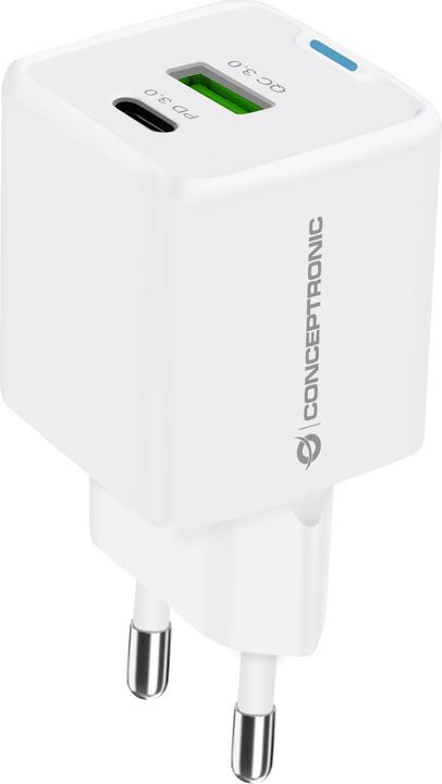 Actual product image Conceptronic Charger 2Port 20W,1xUSB-C,1xUSB-A Desk PD ws (20 W)