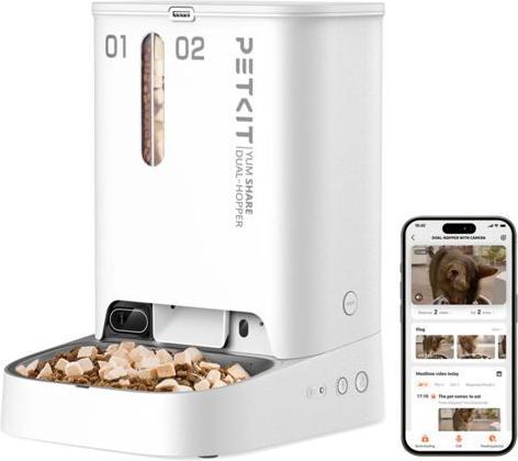Immagine prodotto Petkit YumShare Dual-Hopper con fotocamera (5.50 l)