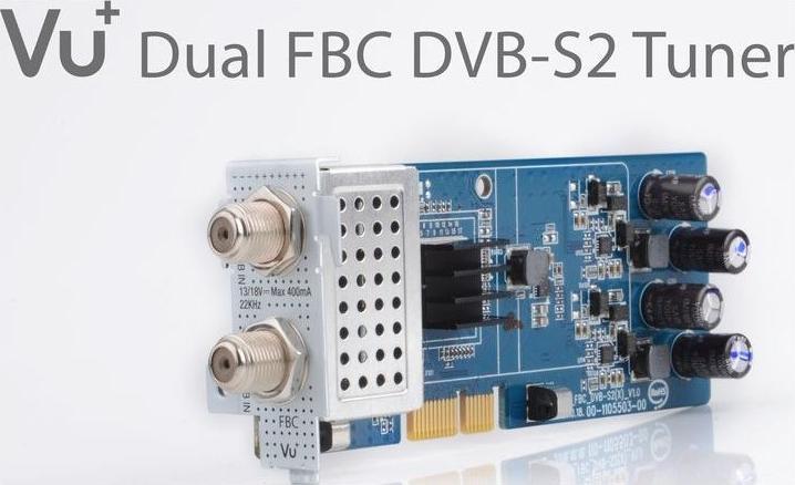 Produktbild Vu+ DVB-S2 /S2X FBC Twin Tuner Duo (8 GB, DVB-S2X, CI+-Schacht)