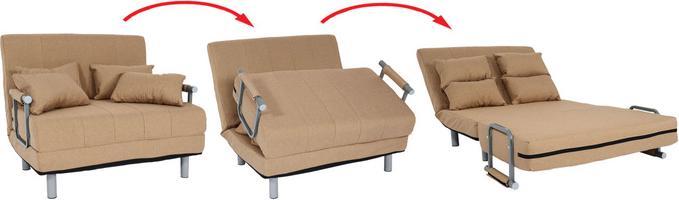 Immagine prodotto Swisshandel24 Poltrona letto HWC-K29, poltrona pieghevole per dormire Divano letto ospiti Poltrona relax