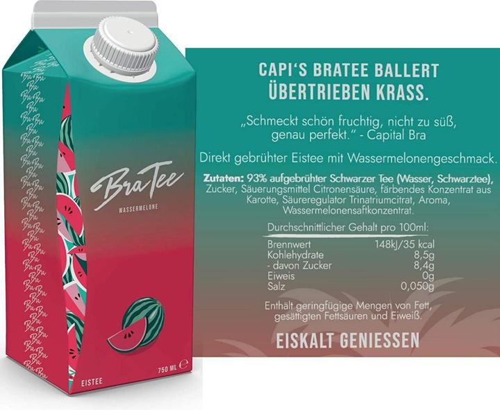 BraTee ferocemente fruttato al gusto di anguria