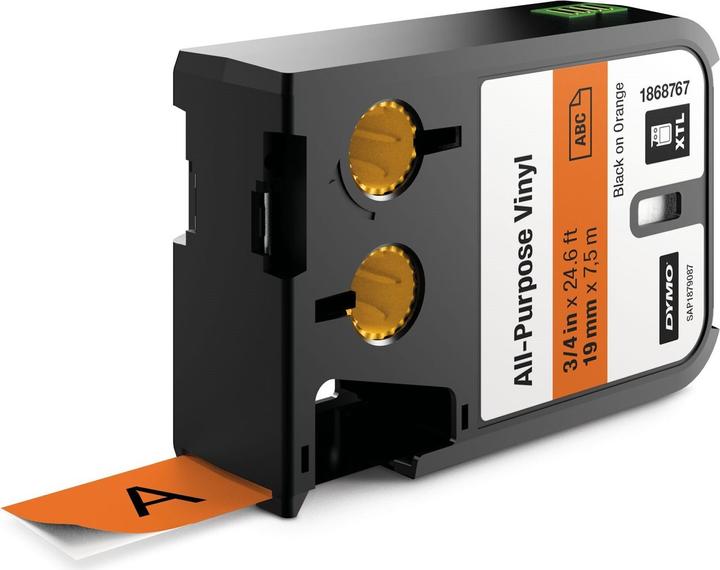 Produktbild Dymo XTL Schriftband, Vinyl (1.90 cm, Orange)