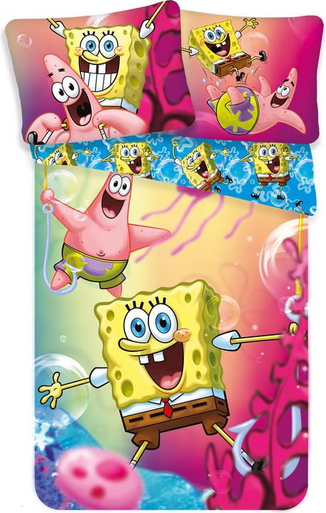Produktbild Tinisu Spongebob Patrick Bettwäsche - 140x200 cm Baumwolle Kissen und Decke