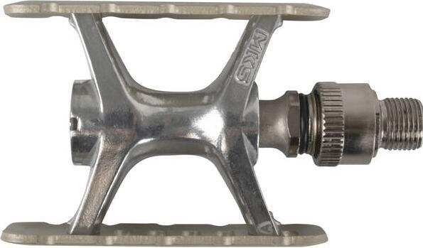 Actual product image Mks Promenade Ezy - Clip On Track Pedals (Titanium)