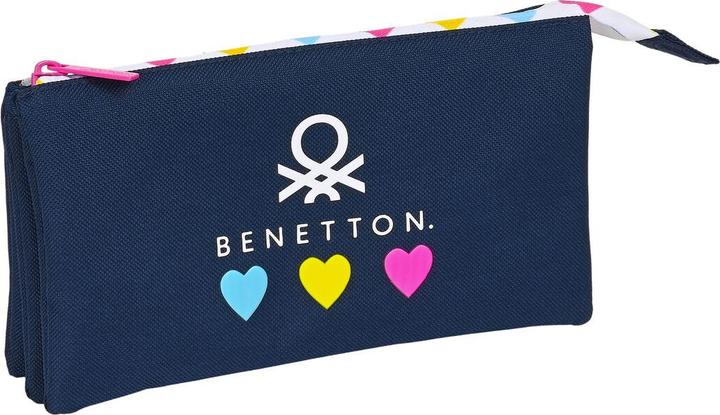 Image du produit Benetton Triple pochette multi-usages Love 22 x 3 x 12 cm