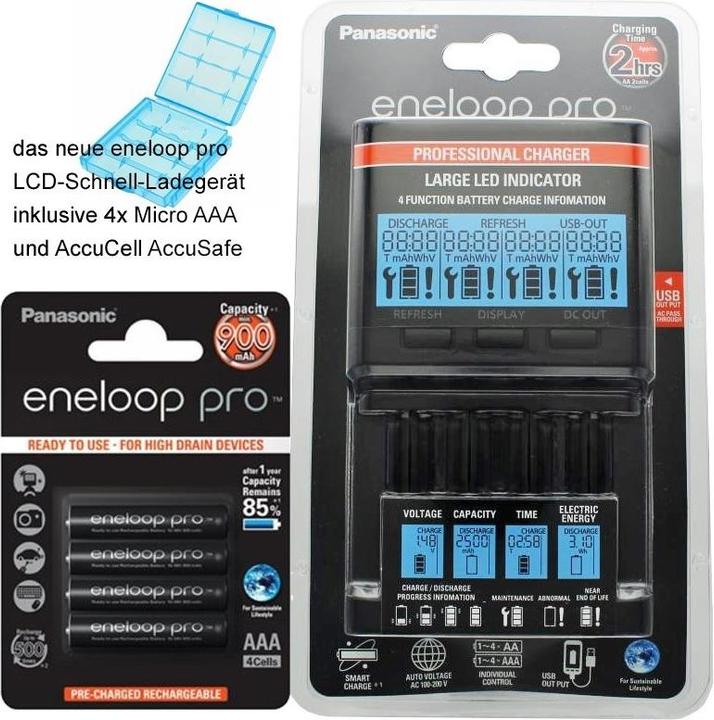 Actual product image Panasonic BQ-CC65 (4 pcs., AAA, Battery + charger)