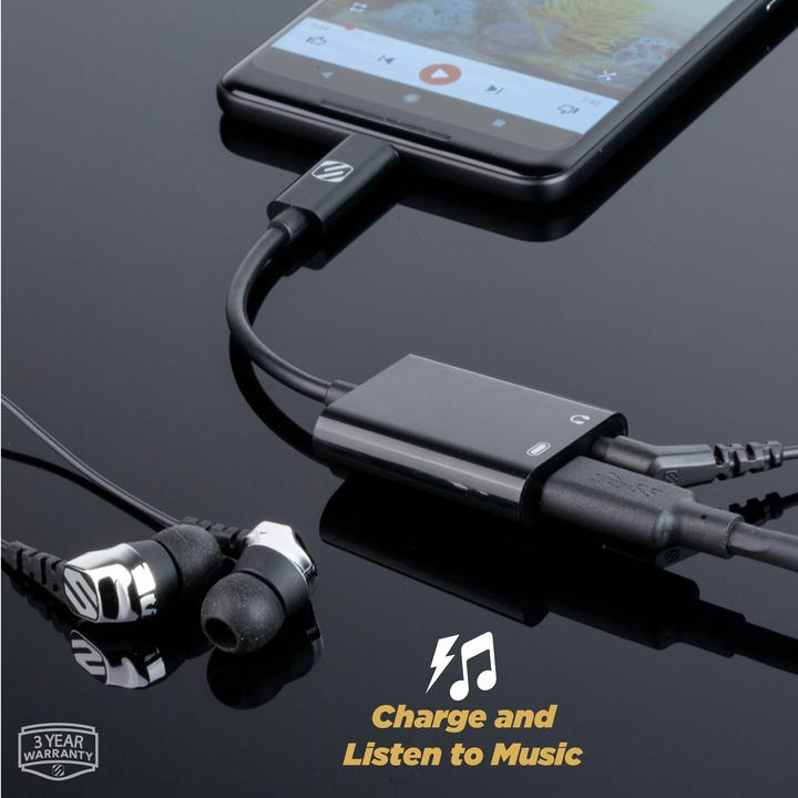 Actual product image Scosche StrikeLine (USB Type C, 3.5mm jack, USB Type C)