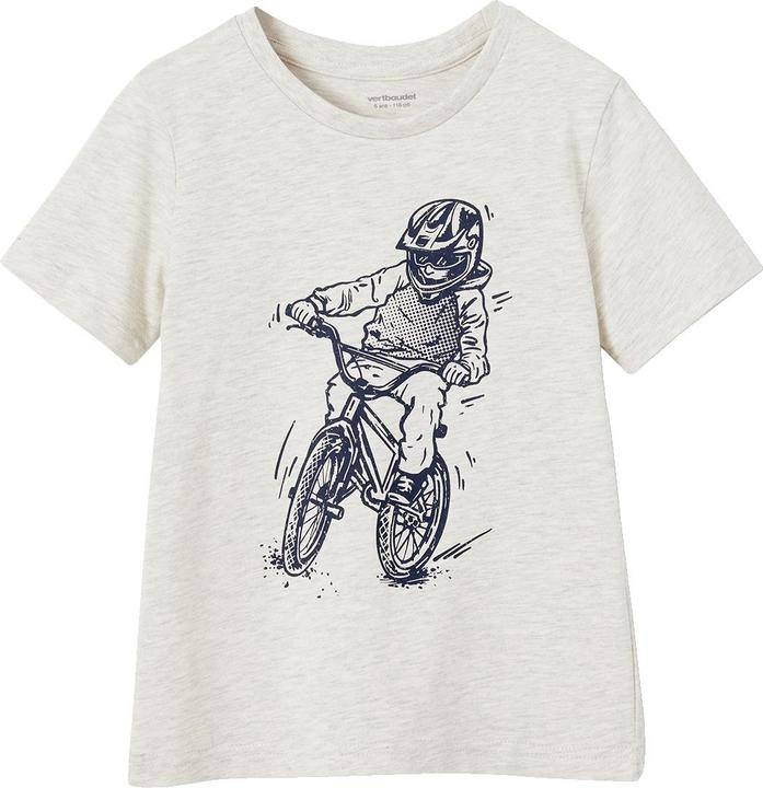Vertbaudet Jungen T-Shirt BASIC mit Print vorn