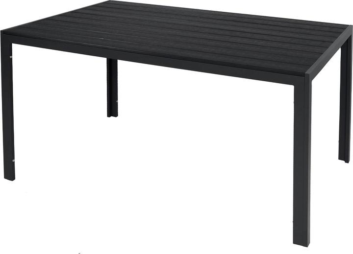 Produktbild Mojawo Non-Wood Gartentisch Aluminium anthrazit / schwarz 150x80cm (150 cm)