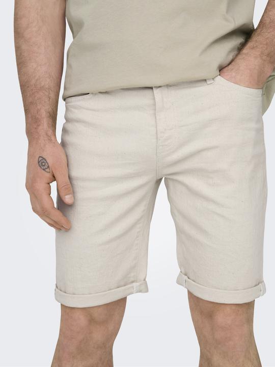 Image du produit Only & Sons ONSPLY Mittlere Taille Normal geschnitten Shorts Jeans-Shorts (XXL)