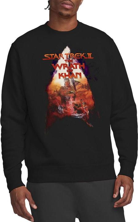 Actual product image Unisex Adult The Wrath of Khan Poster Sweatshirt (XXL)