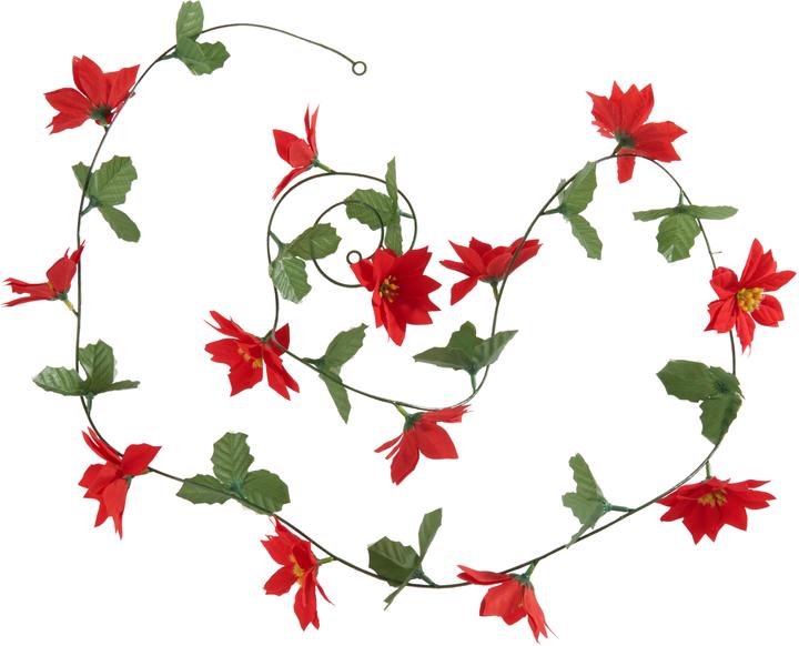 Image du produit VBS Guirlande de poinsettias, L environ 200 cm