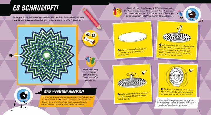 Produktbild Mach mit! - Optische Illusionen: Zeichnen, ausmalen, basteln, rätseln, spielen! Das Aktivbuch für (Deutsch, Laura Baker, 2020)