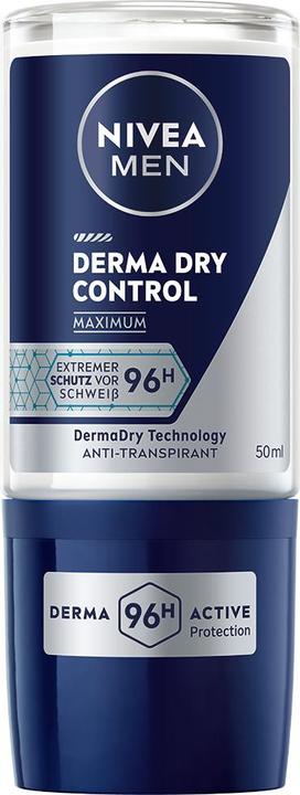 Produktbild NIVEA Men Derma Dry Control Maximum Roll-on (Roll-on, 50 ml)