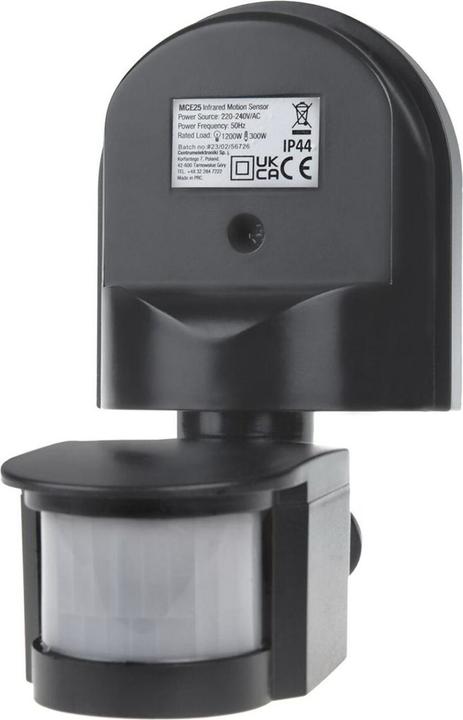 Immagine prodotto Maclean Sensore di movimento e crepuscolare a parete 180° max 1200W grigio MCE25 GR