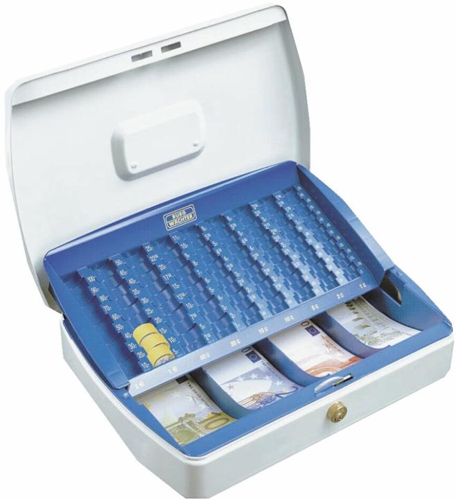 Produktbild Burg Wächter Geldkassette ZK 2307 EURO (B x H x T) 330 x 75 x 235 mm Weiss, Blau