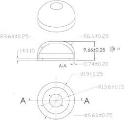 Produktbild Velleman Plastic Cap For Mini Push Button R1396R, R1396W And R1396B