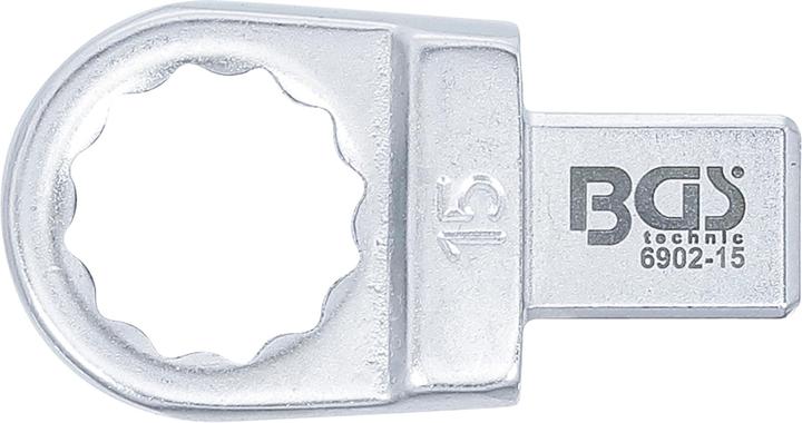 BGS Einsteck-Ringschlüssel 15 mm Aufnahme 9 x 12 mm (15 mm)