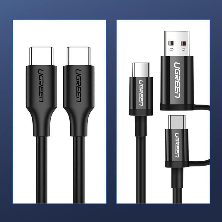 Image du produit Ugreen USB-C Power Delivery QC 3.0 20V 3A 60W (1 m, USB 2.0)