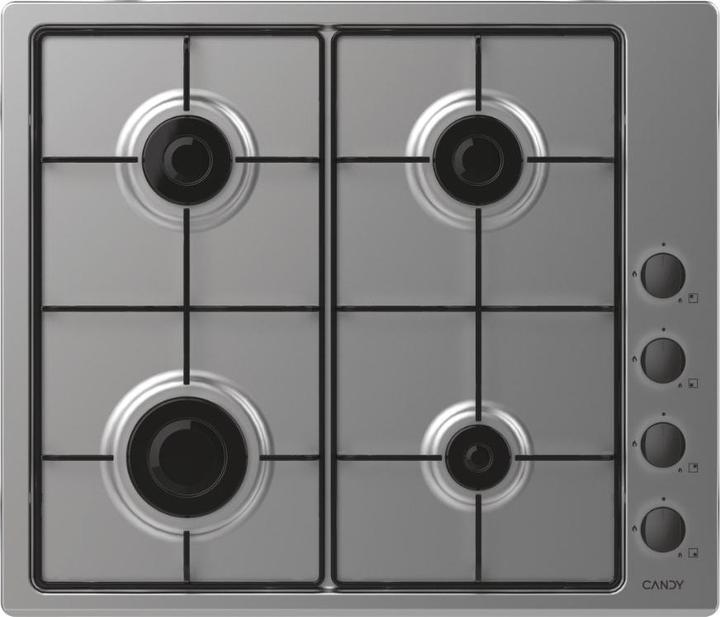 Candy Smart CHW6LBX/4U Edelstahl Integriert 60 cm Gaskochfeld 4 Zone(n)